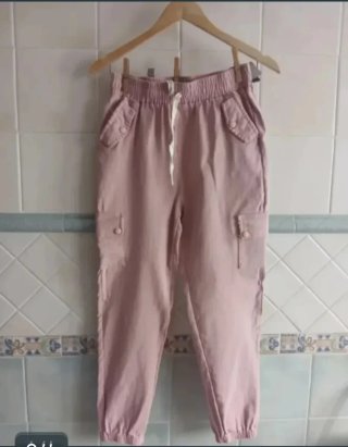 Pantalones cargo rosas