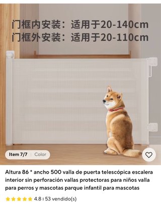 Valla telescópica sin perforación