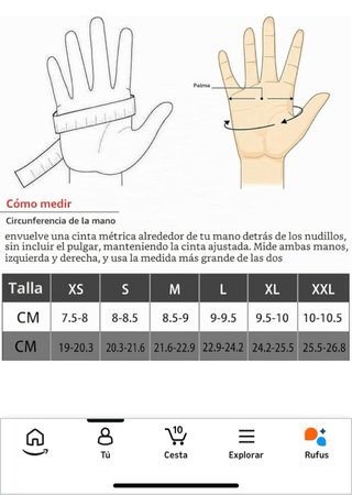 Guantes de moto XXL