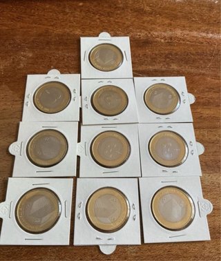 Lote 10 monedas 3€ Eslovenia 2011