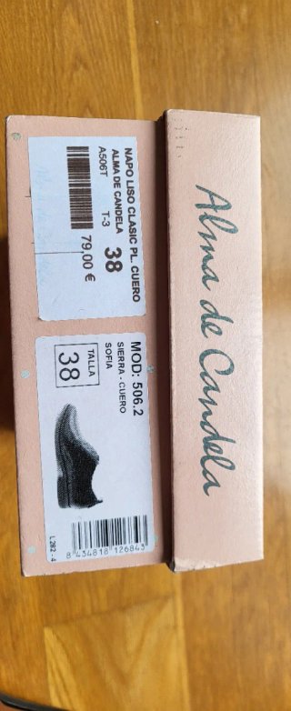 Zapatos Alma de Candela piel marrón T.38