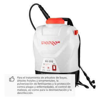 Pulverizador BS-202 12L con Batería 2Ah y Cargador