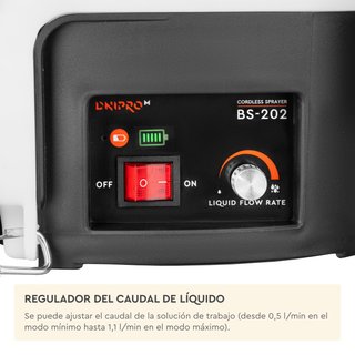 Pulverizador BS-202 12L con Batería 2Ah y Cargador