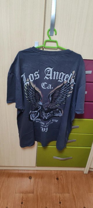 Camiseta Gris Los Angeles Primark Talla XXL