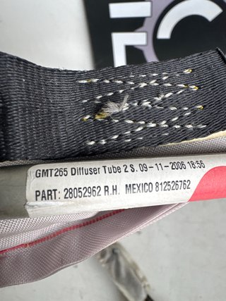 Airbag cortina derecho Cadillac SRX : 28052962