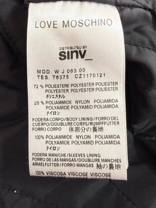 Love Moschino Giacca Imbottita Donna 44 \ M Tartan