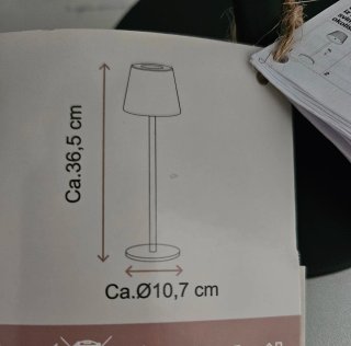 Lámpara de mesa LED con batería. Nueva