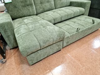 Sofá Cama Chaise Longue Reversible Verde