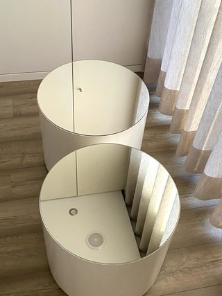 Conjunto 2 Mesinhas de cabeceira c/tampo espelhado