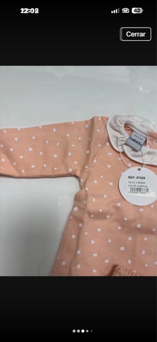 Conjunto bebé niña algodón