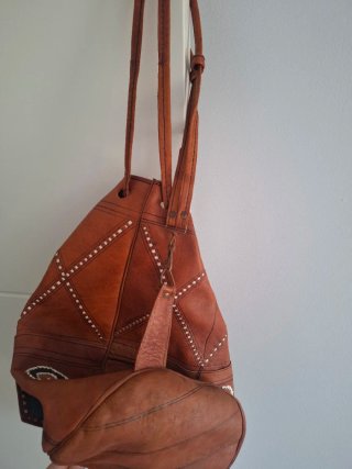 Bolso de cuero vintage años 90