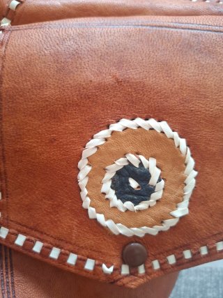 Bolso de cuero vintage años 90