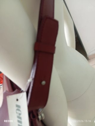 Borsa vera pelle vintage bordo