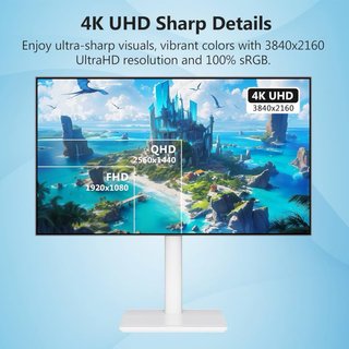 Monitor AGEX 27'' 4K UHD IPS Bianco.NUOVO