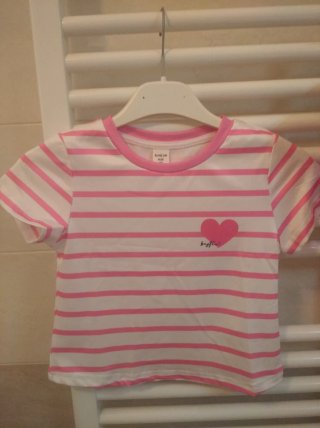 Set da bambina con maglietta e borraccia