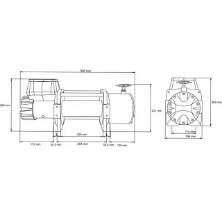 Cabrestante Eléctrico Dragon Winch DWT 18000 HD