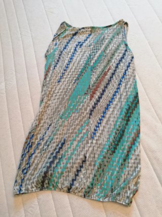 Mini abito Benetton fantasia zig-zag