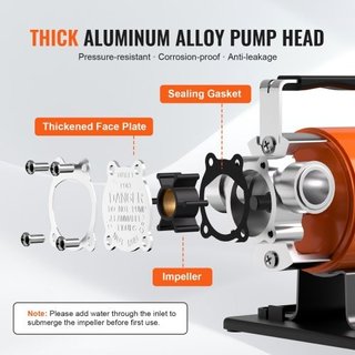Bomba de transferencia de agua, 12V CC 23 L/min (3