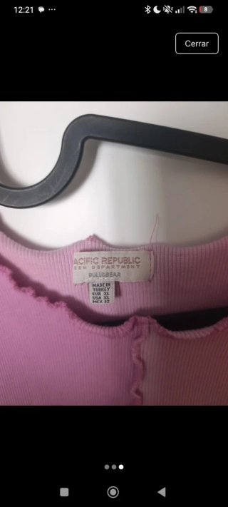 Top rosa patchwork Pull and Bear XL