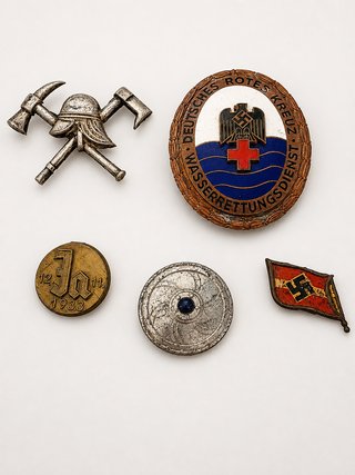 Lote insignias alemanas WWII DRK originales