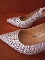 Zapatos de fiesta plateados T38