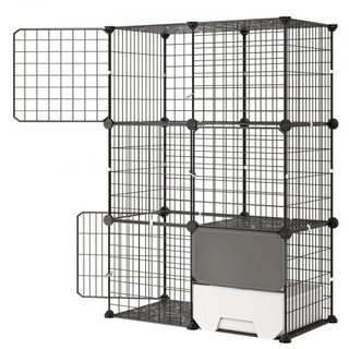 Jaula para gatos de 3 niveles 71.1x45.5x104.1 cm,
