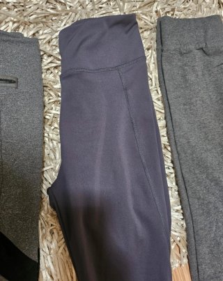 3 leggins cinzentos Xs