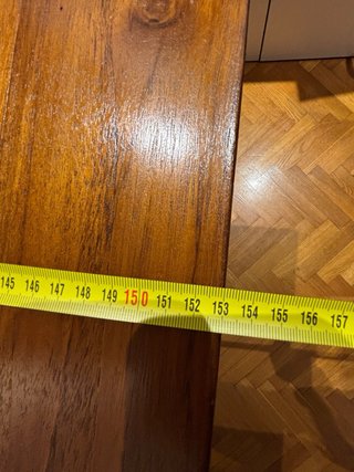 Mesa de comedor extensible de madera