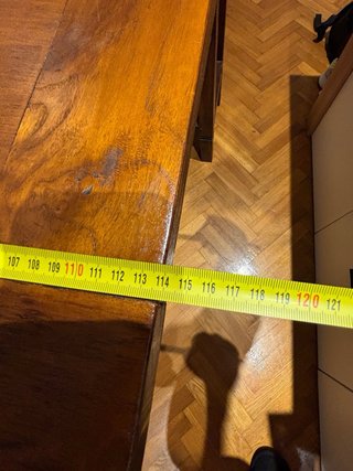 Mesa de comedor extensible de madera