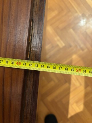Mesa de comedor extensible de madera