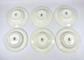 6 Platos Hondos La Cartuja de Sevilla Pickman