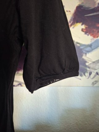 Camiseta negra mujer manga globo