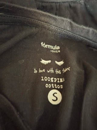 Camiseta negra mujer manga globo