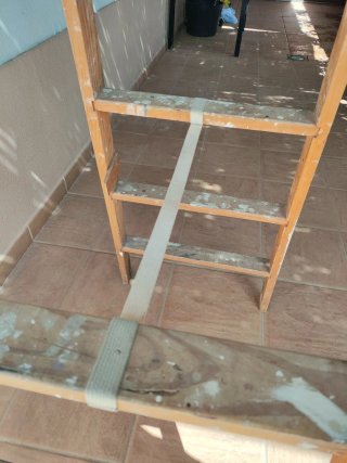 Escalera de madera para  pintores