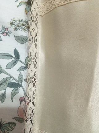2 Cojines Vintage Beige Satin