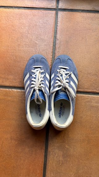 Adidas Gazelle Indoor Azul y Blanco