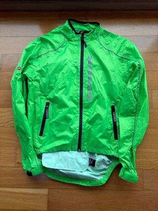 Chubasquero Ciclismo SPIUK Verde Neón