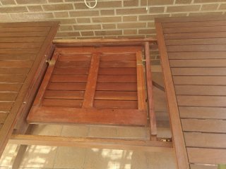 Mesa extensible de Teka comprada en Leroy Merlín.