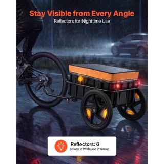 Remolque de Carga para Bicicleta 45 kg 2 en 1 Carr
