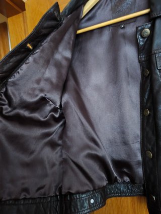 Chaqueta de cuero Stradivarius Marrón