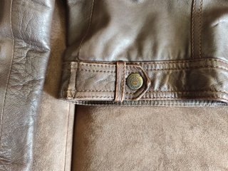 Chaqueta de cuero Stradivarius Marrón