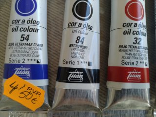 Lote 9 Pinturas Óleo Titan