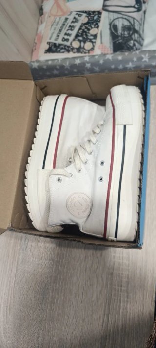 Converse Mujer Blancas Plataforma