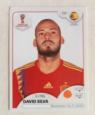 Cromo David Silva España Mundial Rusia 2018