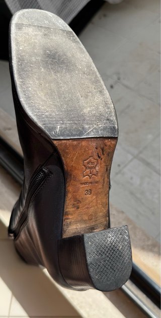 Stivaletti in vera pelle e cuoio