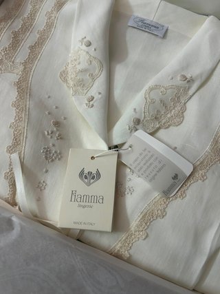 Camicia da Notte Donna Fiamma Lino Bellora Clinica