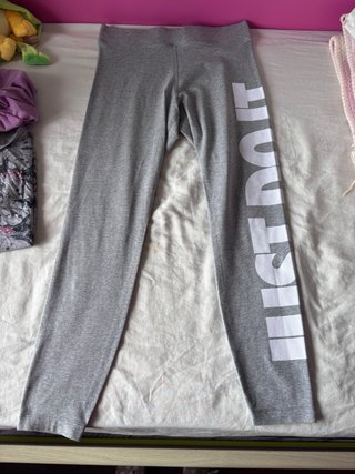 Mallas Nike Grises Mujer