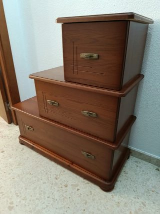Entradita de madera con espejo