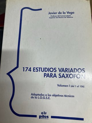Libros de estudio de saxofón