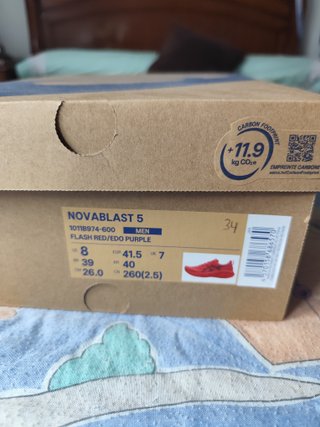 Asics Novablast 5 Naranja